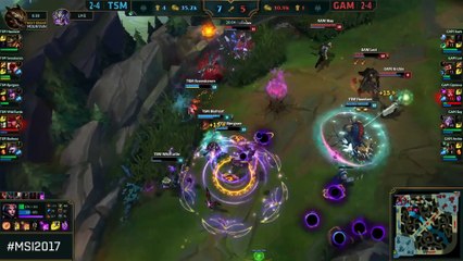 TSM vs GAM Highlights MSI 2017 Group Team Solo Mid vs Gigabyte Marines by Onivia