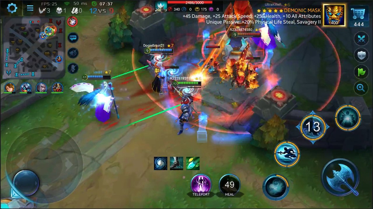 EH-2 Zhao Yun นักดาบสังหาร 5 VS 5 สามทาง {Heroes Evolved}