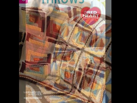 Quilt Afghans Crochet patterns Log Cabin Blocks