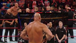 Brock Lesnar vs Goldberg WWE Raw 14 November 2016