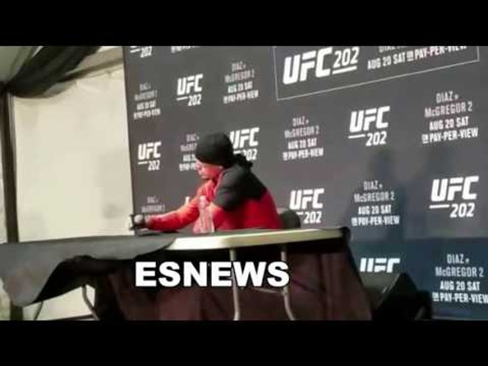 Nate Diaz Real Warrior Ready To Fight McGregor The Track Star Again Tonight EsNews Boxing