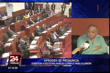 Aprodeh se pronuncia por habeas corpus que busca libertad de Alberto Fujimori