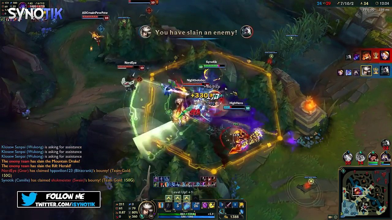 Best URF Moments 2017 #3 - URF CAMILLE IS BROKEN! - League of Legends