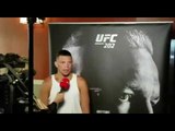 Nate Diaz Back Stage At The McGregor Weigh In - esnews boxing