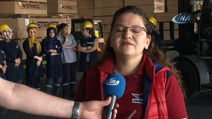 En ağır yükü forklift operatörü anneler kaldırıyor