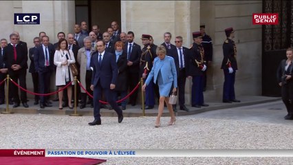 Cérémonie d'investiture : Arrivée de Brigitte Macron à l'Élysée