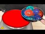 EXPERIMENT Glowing 1000 degree PAN VS ORBEEZ BALLS