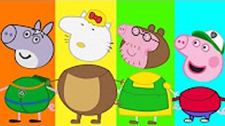 Peppa Pig Wrong Heads Masha and The Bear Trotro Paw Patrol Hello Kitty Finger Family Nursery Rhs