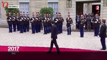 Passation de pouvoir : les images de l’arrivée d’Emmanuel Macron