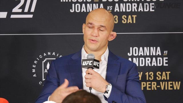 Junior Dos Santos full post-UFC 211 media scrum