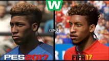 FIFA 17 vs PES 2017 Faces Comparison