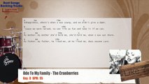 Ode To My Family - The Cranberries Drums Backing Track with chords and lyrics