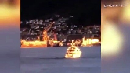Cet hélicoptère se crash en mer en tentant d'atterrir sur un yacht