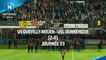 J33 : US Quevilly-Rouen - USL Dunkerque (2-0), le résumé