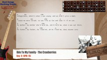 Ode To My Family - The Cranberries Bass Backing Track with chords and lyrics