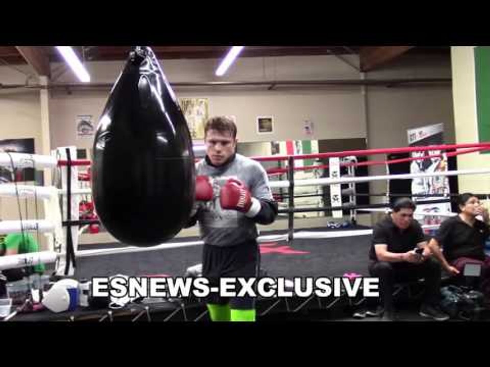 CANELO WORKING HARD SHOWS POWER FOR SMITH FIGHT EsNews Boxing