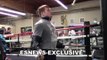 CANELO ALVAREZ JUMPING ROPE WORKING OUT FOR LIAM SMITH EsNews Boxing