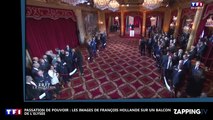 Passation de pouvoir : François Hollande au balcon de l’Elysée, les images surprenantes (Vidéo)