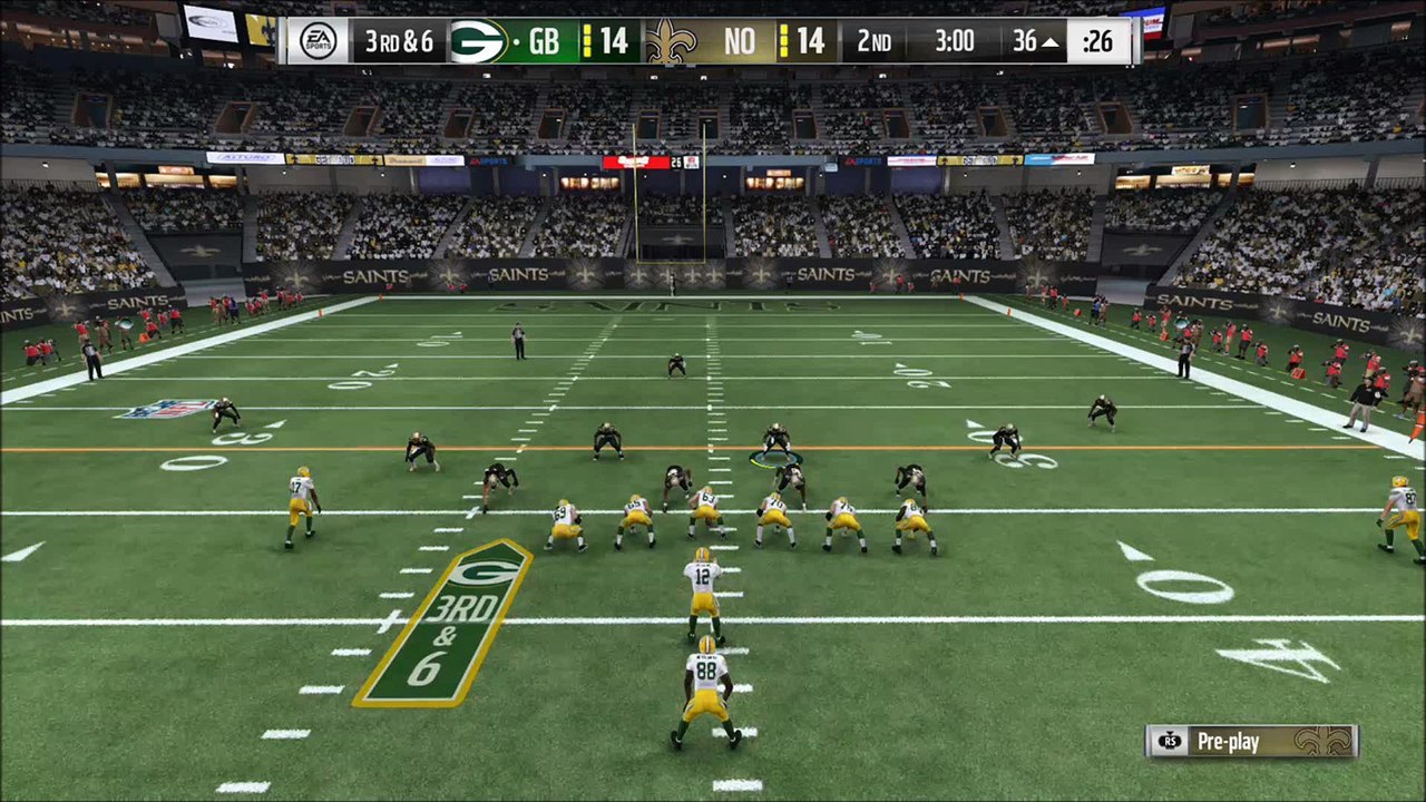 TD Ellerbe vs Green Bay Madden NFL 17