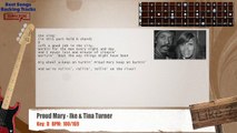 Proud Mary - Ike & Tina Turner Bass Backing Track with chords and lyrics