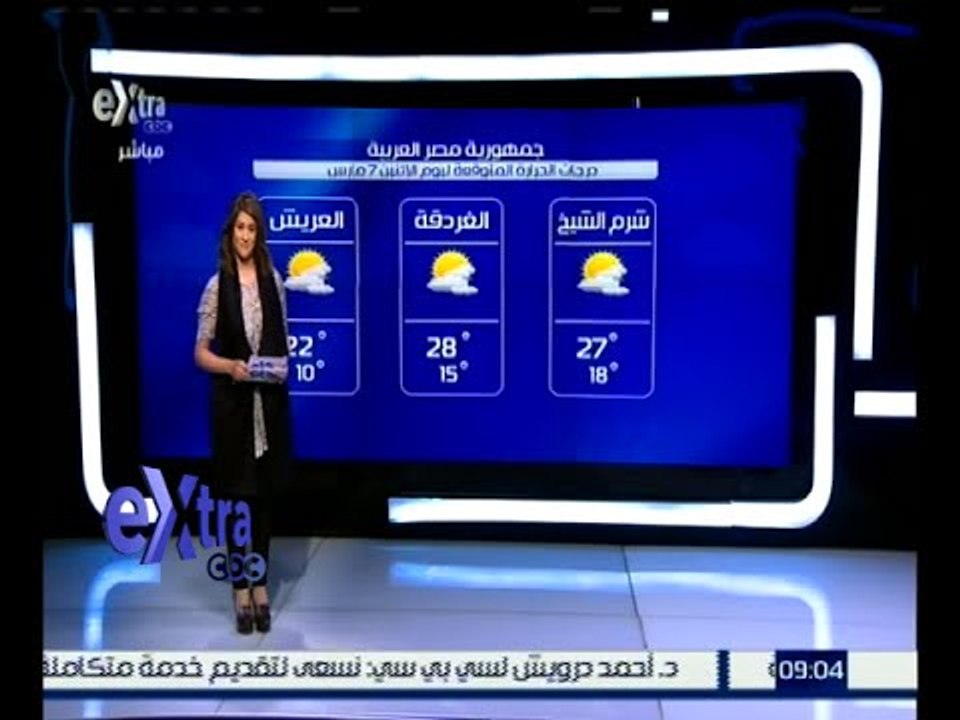 غرفة الأخبار | تعرف على درجات الحرارة المتوقعة اليوم الإثنين الموافق 7 مارس 2016