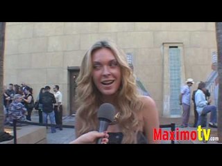 JASMINE DUSTIN Interview at "PIG HUNT" Premiere May 5, 2009