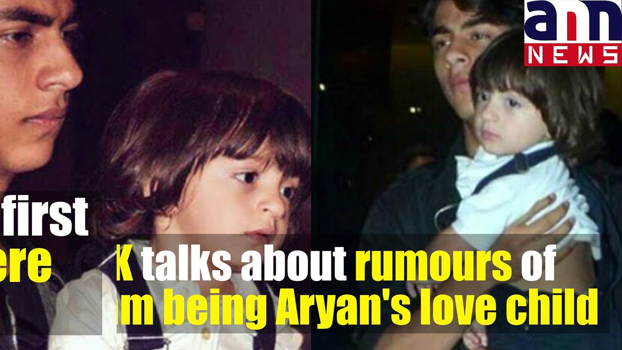 SRK talks about rumours of AbRam being Aryan's love child #AnnNews   SRK further said that these reports disturbed his f