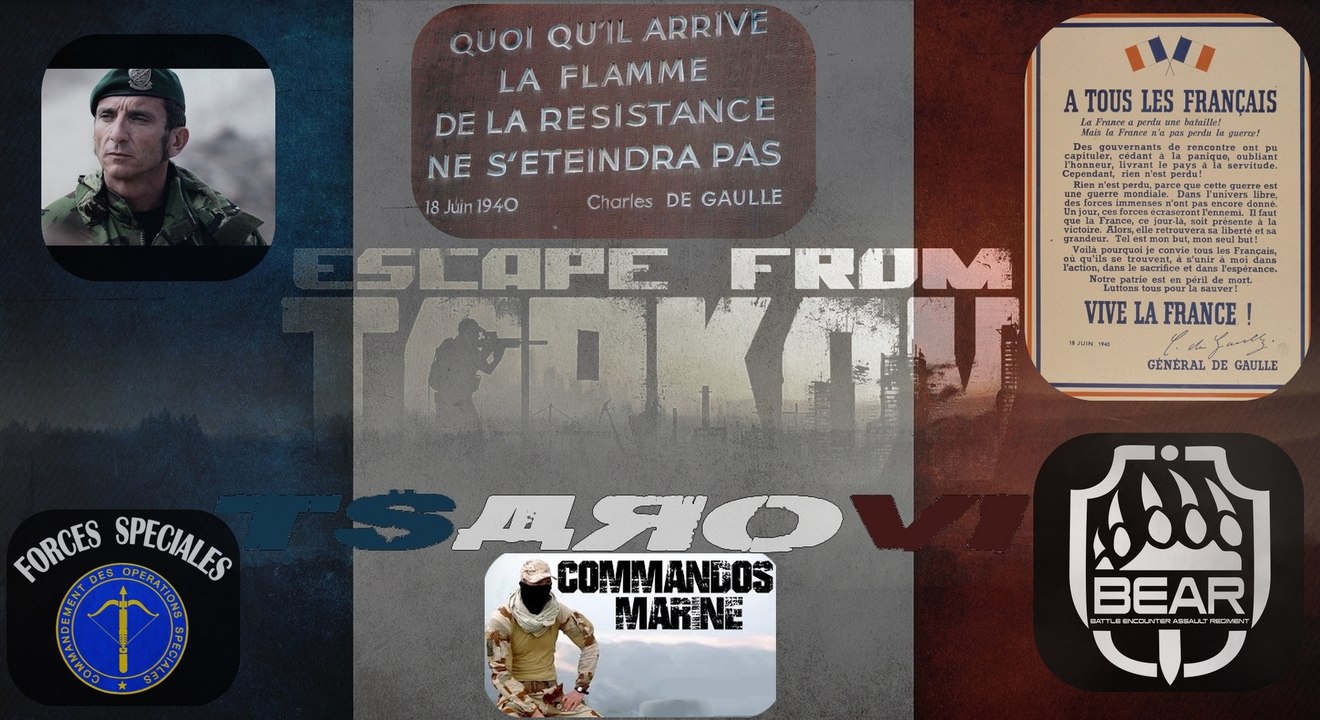 Escape from Tarkov  Force Spéciales Français Hommage au COS Commandement des Opérations Spéciales