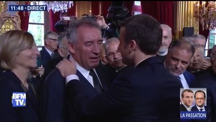 Face à Emmanuel Macron, Gérard Collomb ému aux larmes
