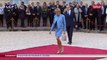 Cérémonie d'investiture : Arrivée de Brigitte Macron à l'Élysée
