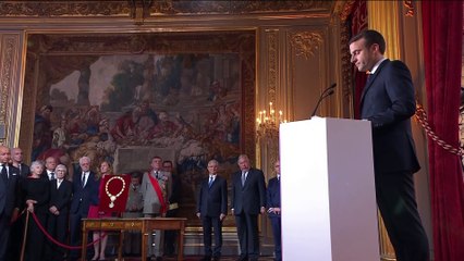 "Les Français attendent beaucoup de moi et ils ont raison", déclare Macron lors de son investiture