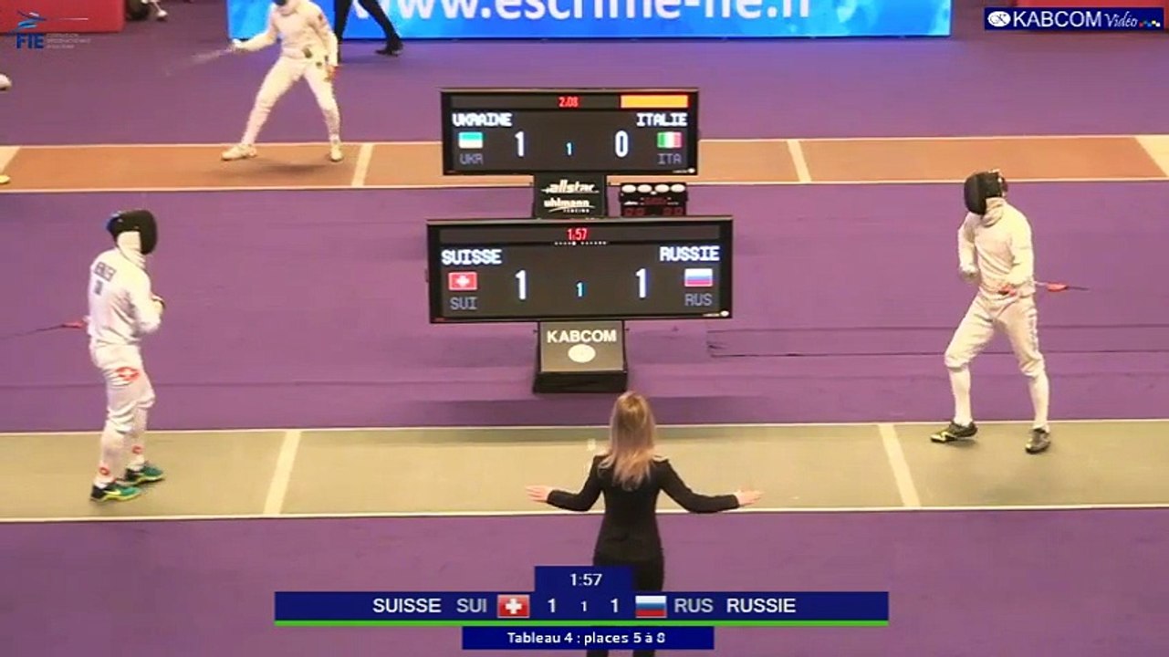 SNCF Réseau 2017 - Epreuve par équipes - Match de classement SUISSE-RUSSIE