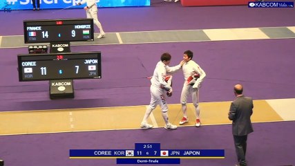 SNCF Réseau 2017 - Epreuve par équipes - 1/2 finale JAPON-COREE