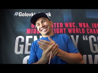 GENNADY GOLOVKIN "I FORGOT CANELO..." BROOK "10LBS BIGGER THAN ME...HE'S NOT TOO SMALL"