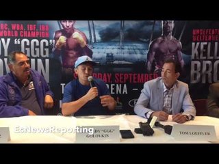 GENNADY GOLOVKIN BELIEVES IT'S EITHER A "DIFFICULT" FIGHT OR A "SHORT" ONE; ALL DEPENDS ON BROOK