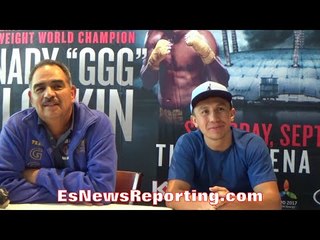 ABEL SANCHEZ: GOLOVKIN THINKS HE'S HALF MEXICAN WE MIGHT NEED DNA TEST - EsNews Boxing
