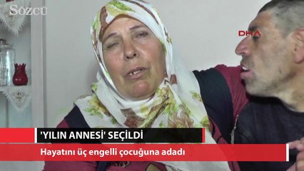 Hayatını üç engelli çocuğuna adayan 'Yılın Annesi'
