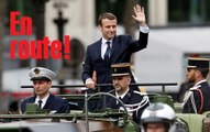 Emmanuel Macron acclamé sur les Champs-Élysées