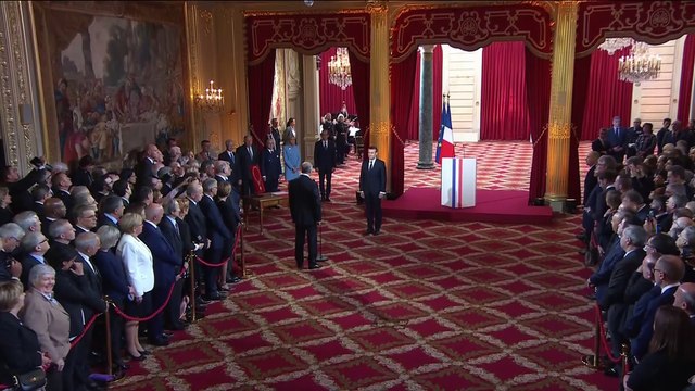 Votre réussite sera la réussite de la France , dit Fabius à Macron lors du discours d’investiture