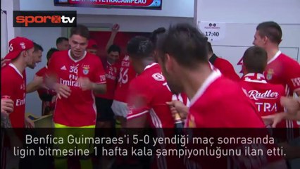 Benfica'dan ilginç kutlama!