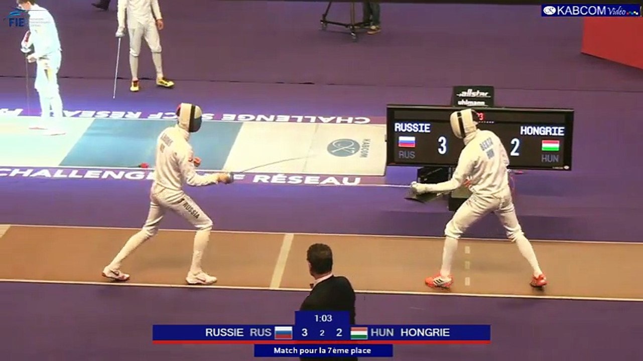 SNCF Réseau 2017 - Epreuve par équipes - Match pour la 7e place RUSSIE-HONGRIE