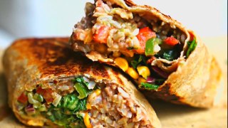 Good and healthy homemade Burrito - dinner recipe