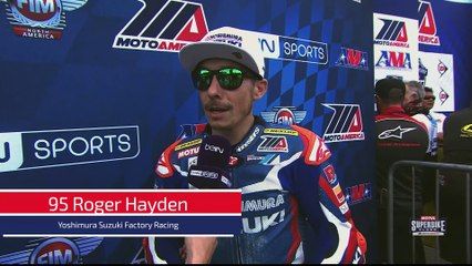 Roger Hayden Interview — Saturday Superbike Podium