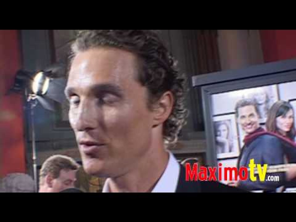 Matthew McConaughey Interview at Ghosts of Girlfriends Past PREMIERE