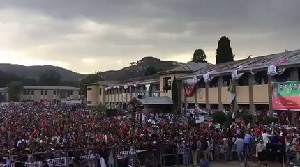 Huge number of people gathered at Jalsa gha-- PTI Abbottabad jalsa updates