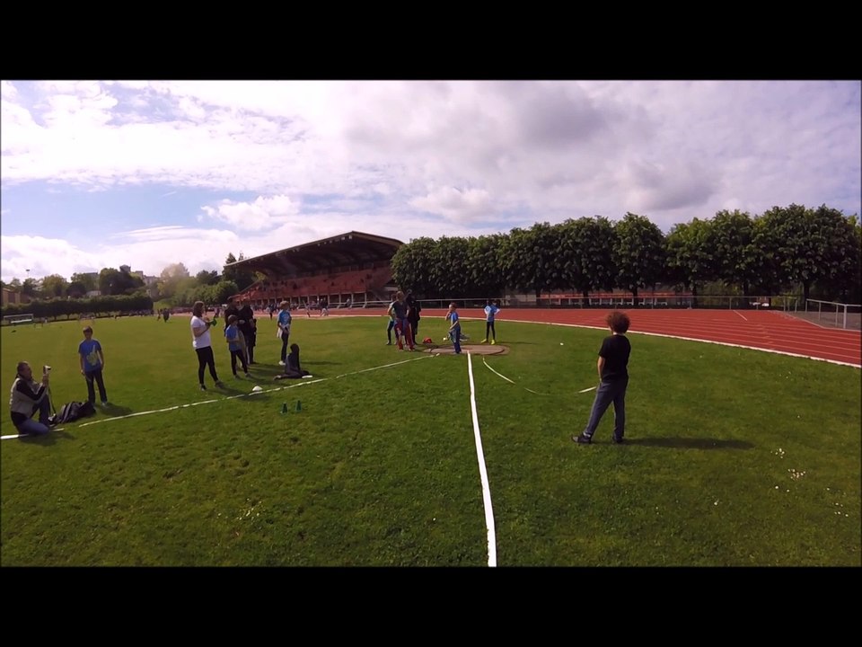 Animation Athlétisme Arcueil le 13/05/2017 Lancer de Poids Poussins