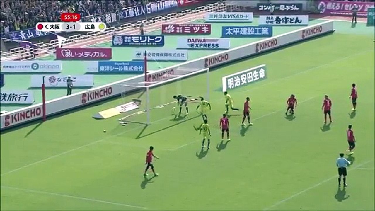 Cerezo Osaka 3:2 Hiroshima (Japanese J League. 14 May 2017)