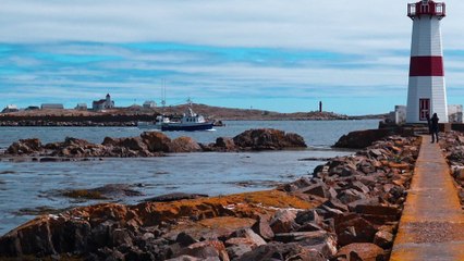 Arrivée du P'tit Gravier à Saint-Pierre et Miquelon