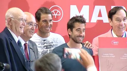 Rafael Nadal / MAPFRE and RFET event / Barcelona /25-04-2017