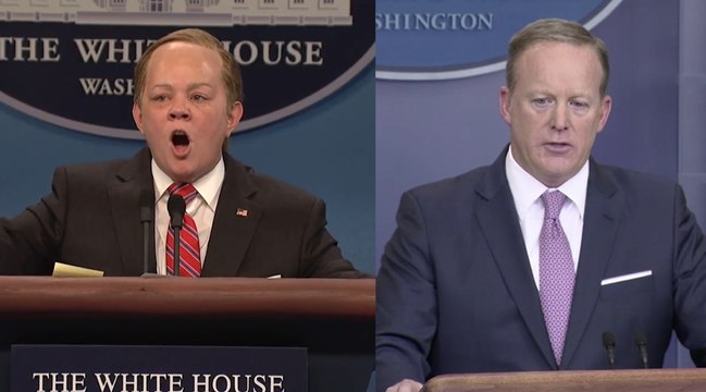 How Melissa McCarthy interprets Sean Spicer on SNL
